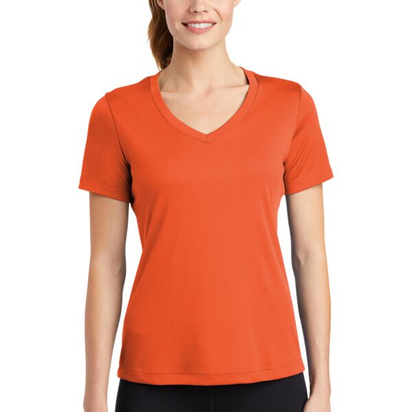 Saugus Girls Tennis Dry Fit V-Neck - Ladies Thumbnail