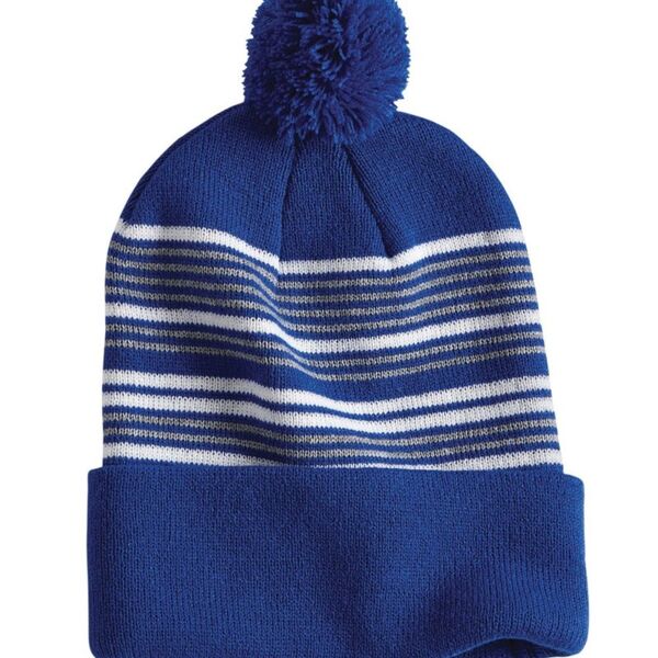 Football Striped Knit Cap Thumbnail
