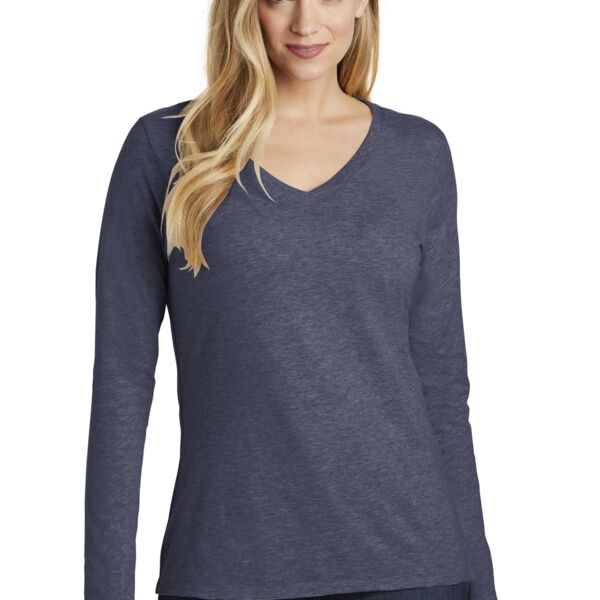 Soccer Ladies Long Sleeve V-Neck Thumbnail