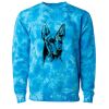 Unisex Midweight Tie-Dyed Crewneck Sweatshirt Thumbnail
