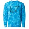 Unisex Midweight Tie-Dyed Crewneck Sweatshirt Thumbnail