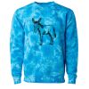 Unisex Midweight Tie-Dyed Crewneck Sweatshirt Thumbnail