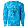 Unisex Midweight Tie-Dyed Crewneck Sweatshirt Thumbnail