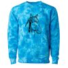 Unisex Midweight Tie-Dyed Crewneck Sweatshirt Thumbnail