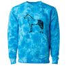 Unisex Midweight Tie-Dyed Crewneck Sweatshirt Thumbnail
