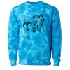 Unisex Midweight Tie-Dyed Crewneck Sweatshirt Thumbnail