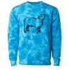 Unisex Midweight Tie-Dyed Crewneck Sweatshirt Thumbnail