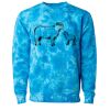 Unisex Midweight Tie-Dyed Crewneck Sweatshirt Thumbnail
