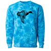 Unisex Midweight Tie-Dyed Crewneck Sweatshirt Thumbnail