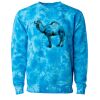 Unisex Midweight Tie-Dyed Crewneck Sweatshirt Thumbnail