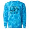 Unisex Midweight Tie-Dyed Crewneck Sweatshirt Thumbnail
