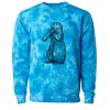 Unisex Midweight Tie-Dyed Crewneck Sweatshirt Thumbnail