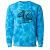 Unisex Midweight Tie-Dyed Crewneck Sweatshirt Thumbnail