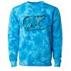 Unisex Midweight Tie-Dyed Crewneck Sweatshirt Thumbnail