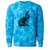 Unisex Midweight Tie-Dyed Crewneck Sweatshirt Thumbnail
