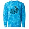 Unisex Midweight Tie-Dyed Crewneck Sweatshirt Thumbnail