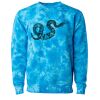 Unisex Midweight Tie-Dyed Crewneck Sweatshirt Thumbnail
