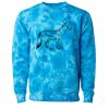 Unisex Midweight Tie-Dyed Crewneck Sweatshirt Thumbnail