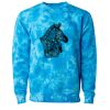 Unisex Midweight Tie-Dyed Crewneck Sweatshirt Thumbnail