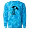 Unisex Midweight Tie-Dyed Crewneck Sweatshirt Thumbnail