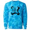 Unisex Midweight Tie-Dyed Crewneck Sweatshirt Thumbnail