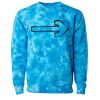 Unisex Midweight Tie-Dyed Crewneck Sweatshirt Thumbnail