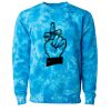 Unisex Midweight Tie-Dyed Crewneck Sweatshirt Thumbnail
