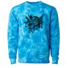 Unisex Midweight Tie-Dyed Crewneck Sweatshirt Thumbnail