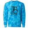 Unisex Midweight Tie-Dyed Crewneck Sweatshirt Thumbnail