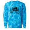 Unisex Midweight Tie-Dyed Crewneck Sweatshirt Thumbnail