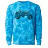 Unisex Midweight Tie-Dyed Crewneck Sweatshirt Thumbnail