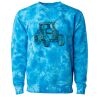Unisex Midweight Tie-Dyed Crewneck Sweatshirt Thumbnail