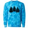 Unisex Midweight Tie-Dyed Crewneck Sweatshirt Thumbnail