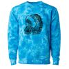 Unisex Midweight Tie-Dyed Crewneck Sweatshirt Thumbnail