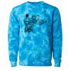 Unisex Midweight Tie-Dyed Crewneck Sweatshirt Thumbnail