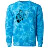 Unisex Midweight Tie-Dyed Crewneck Sweatshirt Thumbnail