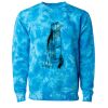 Unisex Midweight Tie-Dyed Crewneck Sweatshirt Thumbnail