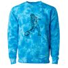 Unisex Midweight Tie-Dyed Crewneck Sweatshirt Thumbnail