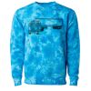 Unisex Midweight Tie-Dyed Crewneck Sweatshirt Thumbnail