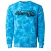 Unisex Midweight Tie-Dyed Crewneck Sweatshirt Thumbnail