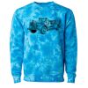 Unisex Midweight Tie-Dyed Crewneck Sweatshirt Thumbnail