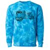 Unisex Midweight Tie-Dyed Crewneck Sweatshirt Thumbnail