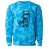 Unisex Midweight Tie-Dyed Crewneck Sweatshirt Thumbnail