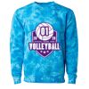 Unisex Midweight Tie-Dyed Crewneck Sweatshirt Thumbnail